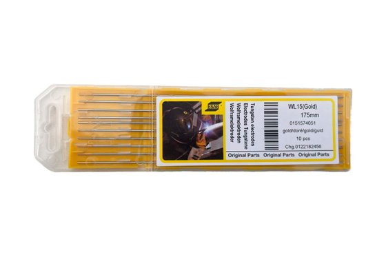 Вольфрамовый электрод Tungsten WL15 1,0x175 мм Gold Plus ESAB фото №4361819