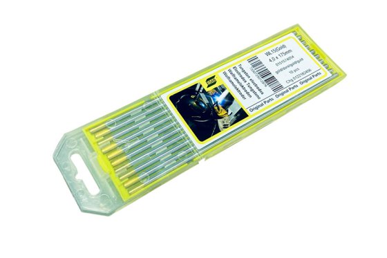 Вольфрамовый электрод Tungsten WL15 4,0x175 мм Gold Plus ESAB фото №4361826