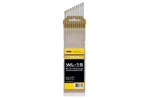 Вольфрамовый электрод WL-15 d 2.4 мм (L=175 мм) золото (20шт/уп) КЕДР