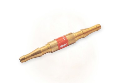 Клапан обратный 3П-3Г / ацетилен-пропан / на соединение шланга / ёлочка - ёлочка фото №1327