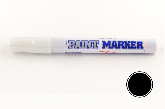Маркер-краска (4 мм) MunHwa РМ-01 черная фото №515473