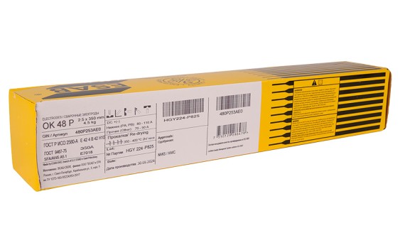 Электроды ОК 48Р d 2.5 мм ESAB (4.5 кг) фото №3881803