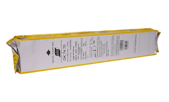 Электроды ОК 74.70 d 3.2х350 мм VacPac ESAB (1,8 кг) фото №3881268