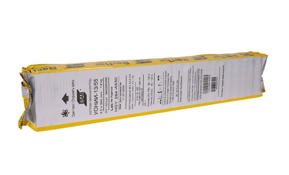 Электроды УОНИИ 13/55 d 3,0x350мм ESAB (1,8 кг) VacPac по ОСТ 5.9224-75, требования ГАН фото №3883779