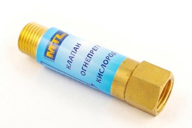 Клапан обратный КОК / кислород / на резак / М16х1,5 - М16х1,5 фото №3887859