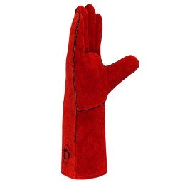 Краги спилковые пятипалые (1470) с подкладкой красные "РосМарка" (Разм.10,5) /ЧЗ фото №3882026