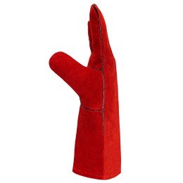 Краги спилковые пятипалые (1470) с подкладкой красные "РосМарка" (Разм.10,5) /ЧЗ фото №3882027