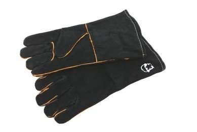 Краги спилковые пятипалые (1603) с подкладкой черные "РосМарка" 41см (Разм.11) /ЧЗ фото №3883153