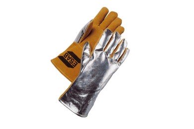 Краги спилковые пятипалые Heavy Duty ALU, алюминиевое покрытие 250°С (ESAB) фото №3887211