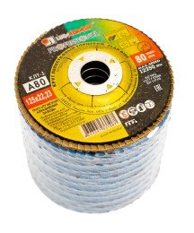 Круг лепестковый торцевой 125х22 / А80 фото №3884213