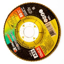 Круг лепестковый торцевой 125х22 / А80 фото №3884216