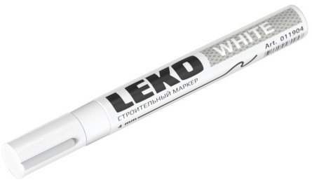 Маркер-краска (4 мм) LEKON Standart белая фото №3884034