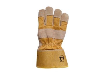 Перчатки спилковые комбинированные (2111) утепленные, 1/72 фото №3885945