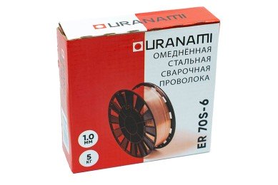 Проволока омедненная URANAMI d 1.0 мм ER70S-6 (5 кг) фото №3881113