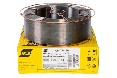 Проволока полированная (ESAB) d 1.2 мм ОК ПРО 50 (18 кг) фото №3886213
