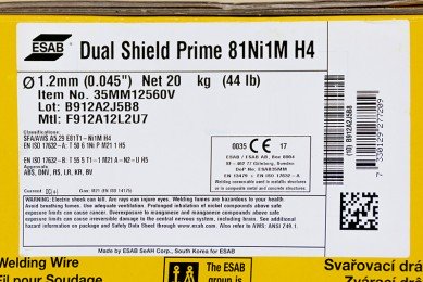 Проволока порошковая (ESAB) d 1.2 мм Dual Shield Prime 81Ni1M H4 (5 кг) фото №4080126