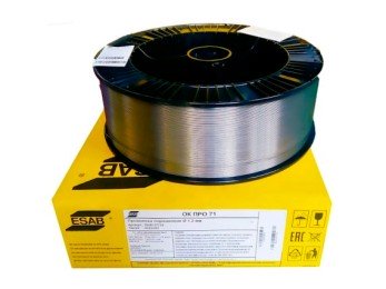 Проволока порошковая (ESAB) d 1.2 мм ОК ПРО 71 (16 кг) фото №3882286