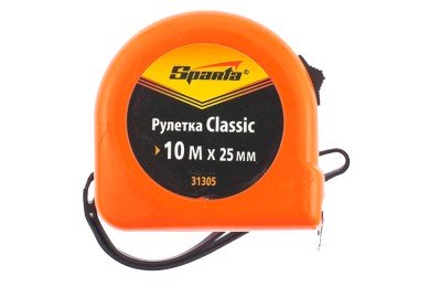 Рулетка 10мх25мм Classic (SPARTA) / пластик.корпус фото №3882051