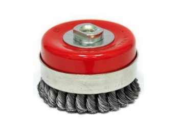Щетка для УШМ 100мм (Elitech) чашка, проволока крученая, сталь фото №3881283