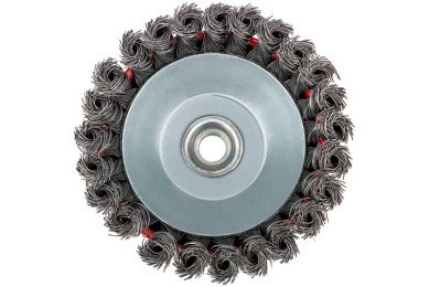 Щетка для УШМ 75мм "чашка" (КУРС) проволока витая, сталь фото №3885905