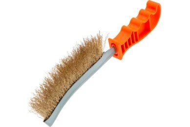 Щетка ручная (Sparta) латунная однорядная с пластмассовой ручкой фото №3883893