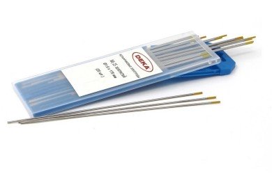 Вольфрамовый электрод WL-15 d 1.6 мм (L=175 мм) золото (20 шт в уп) DEKA фото №3884749